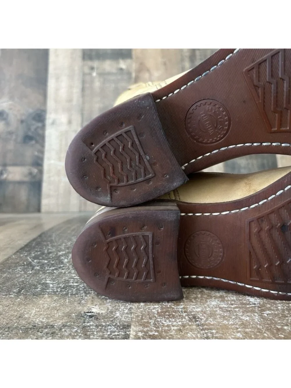Hytest Vintage Campus Banana Safety Toe Boots Mens 8 D